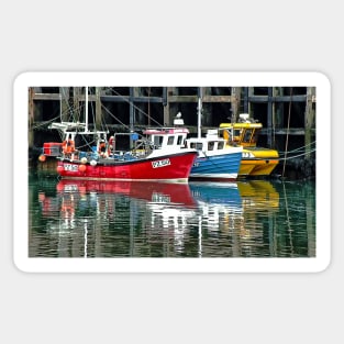 Three Ships in the Harbour Sticker